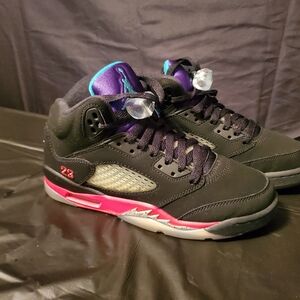 Black and Pink Sneakers